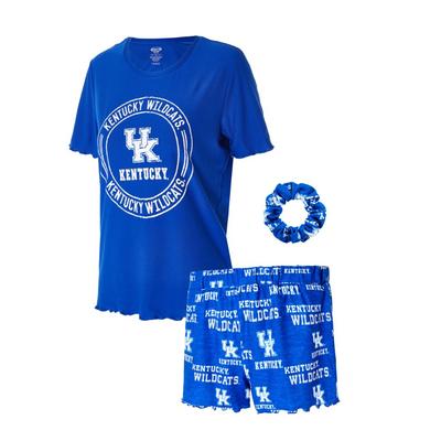 Kentucky Women's Zest Top, Shorts, and Scrunchie Set