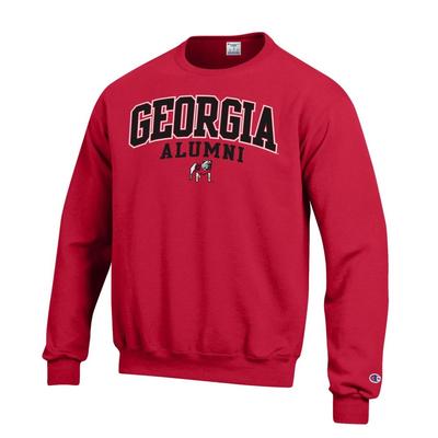 Georgia Alumni Arch Logo Crew Fleece Pullover