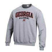  Georgia Alumni Arch Logo Crew Fleece Pullover