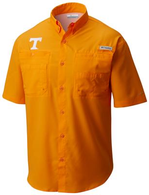Tennessee Men's Columbia Tamiami Short Sleeve Shirt - Tall Sizing