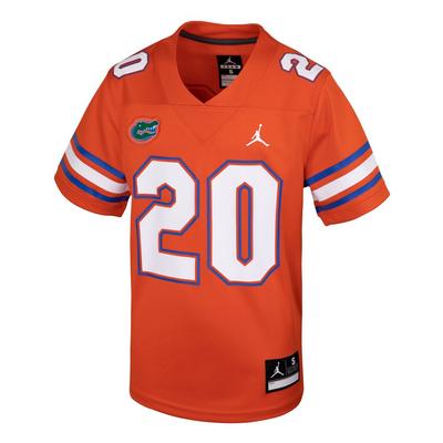 Florida Jordan Brand Orange Youth Replica #20 Football Jersey