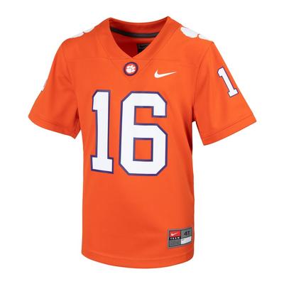 Clemson Nike Toddler #16 Replica Football Jersey