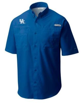 Kentucky Men's Columbia Tamiami Short Sleeve Shirt - Tall Sizing