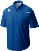  Kentucky Men's Columbia Tamiami Short Sleeve Shirt - Big Sizing