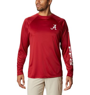Alabama Columbia Men's Terminal Tackle Long Sleeve Shirt - Tall Sizing