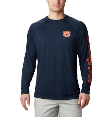 Auburn Columbia Men's Terminal Tackle Long Sleeve Shirt - Big Sizing