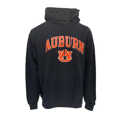 Auburn Champion Fleece Screen Print Arch with Logo Hoodie