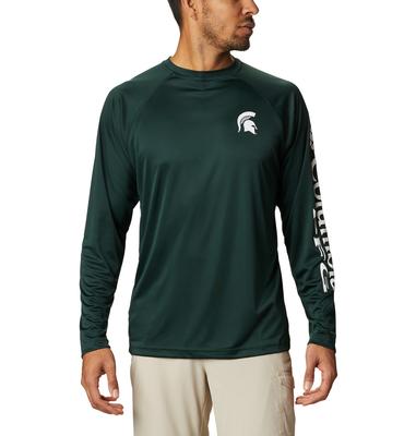 Michigan State Columbia Men's Terminal Tackle Long Sleeve Shirt - Big Sizing