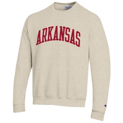 Arkansas Champion Fleece Screen Print Arch Crew