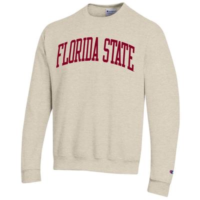 Florida State Champion Fleece Screen Print Arch Crew