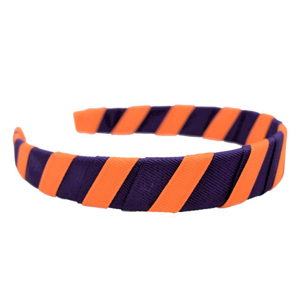  Orange & Purple Wrap Headband