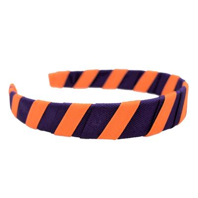 Orange & Purple Wrap Headband