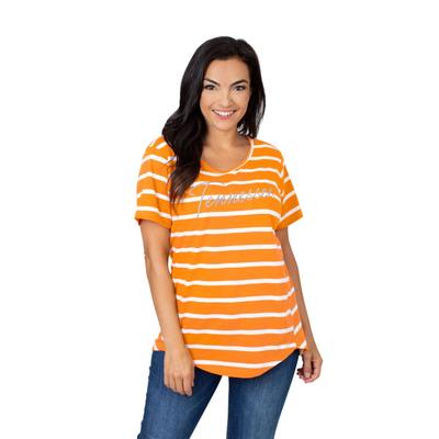 Tennessee University Girls Women's Striped Tee