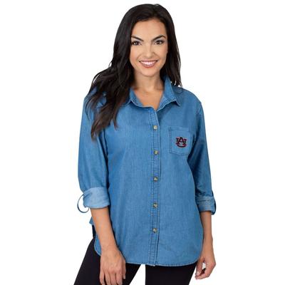 Auburn University Girls Women's Denim Shirt