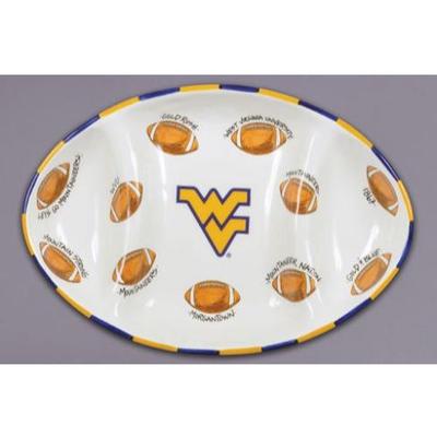 West Virginia Magnolia Lane Football Platter