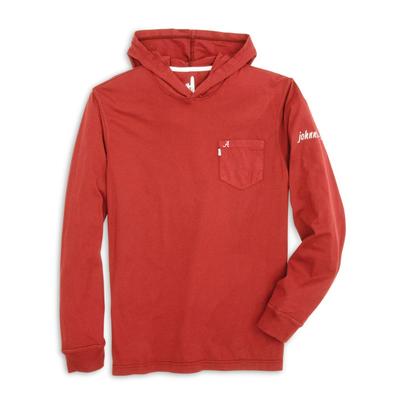 Alabama Johnnie-O Men's Eller Long Sleeve Hooded Tee