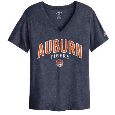 Auburn League Boyfriend Professor Vault V Neck Tee