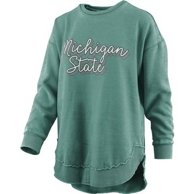Michigan State Pressbox Go Girl Vintage Wash Sweatshirt