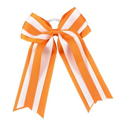 Orange & White Layered Ponytail Holder