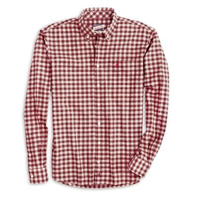 Alabama Johnnie-O Men's Watts Long Sleeve Woven Button-Up
