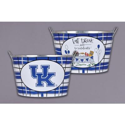 Kentucky Magnolia Lane Eat, Drink, Go Wildcats Metal Bucket