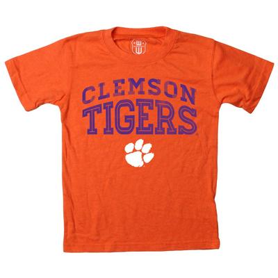 Clemson Boy's Inline Arched Short Sleeve Tee