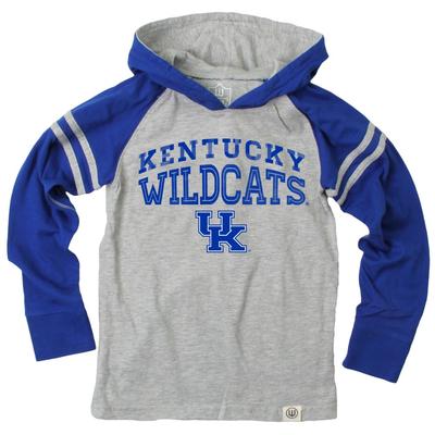 Kentucky Boy's Inline Arched Long Sleeve Hooded Raglan