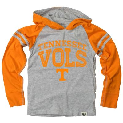 Tennessee Boy's Inline Arched Long Sleeve Hooded Raglan