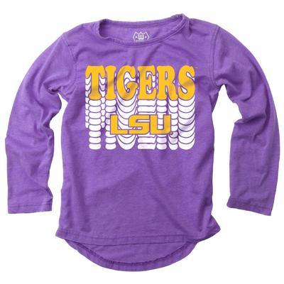 LSU Girl's Burnout Long Sleeve Tee