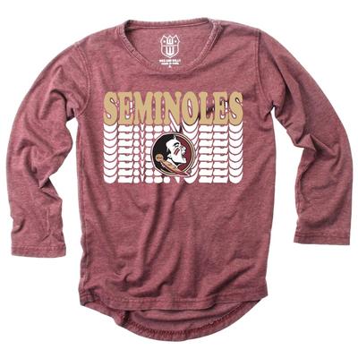 Florida State Girl's Burnout Long Sleeve Tee