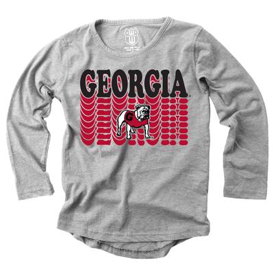 Georgia Girl's Burnout Long Sleeve Tee