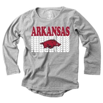 Arkansas Youth Burnout Long Sleeve Tee