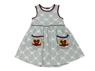 Ishtex Gobbler Toddler Girls Print Tank Dress