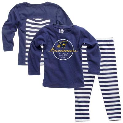 ETSU Infant Long Sleeve Stripe Top and Leggings Set