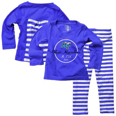 MTSU Infant Long Sleeve Stripe Top and Leggings Set