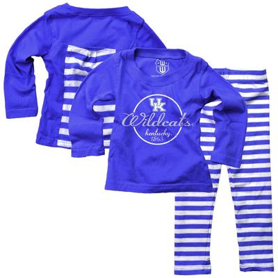 Kentucky Infant Long Sleeve Stripe Top and Leggings Set