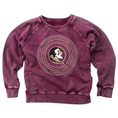Florida State Girl's Faded Fleece Crew