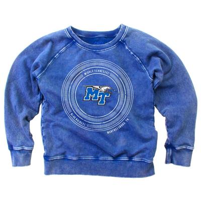 MTSU Youth Faded Fleece Crew
