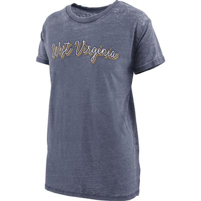 West Virginia Women's Pressbox Go Girl Vintage Wash Short Sleeve Tee