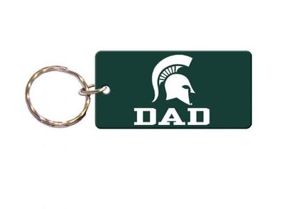 Michigan State Dad Key Chain