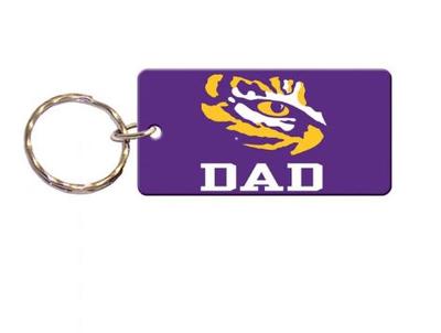 LSU Dad Key Chain