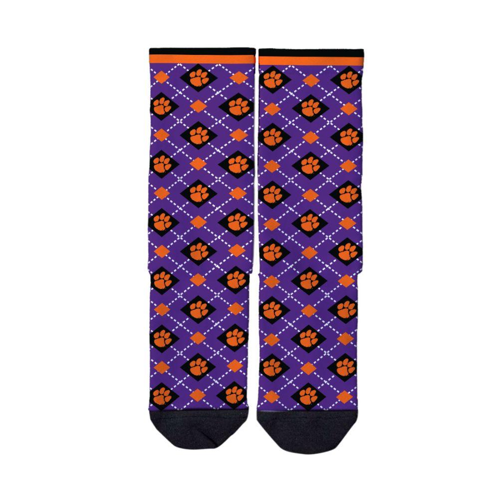 Clemson Strideline Full Sublimated Crew Socks