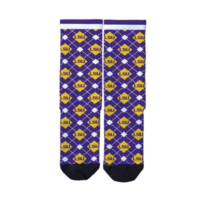 LSU Strideline Full Sublimated Crew Socks