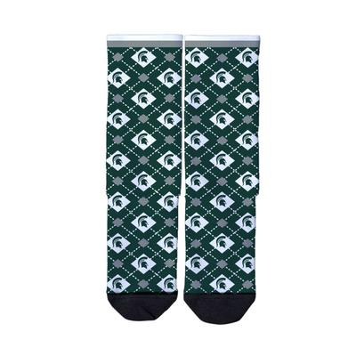 Michigan State Strideline Full Sublimated Crew Socks