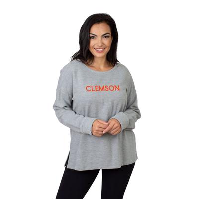 Clemson University Girls Women's Ribbed Pullover