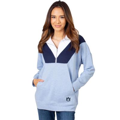 Auburn University Girls Women's Color Block 1/4 Zip Pullover