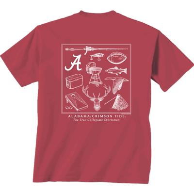 Alabama Sportsman Montage Comfort Colors Tee