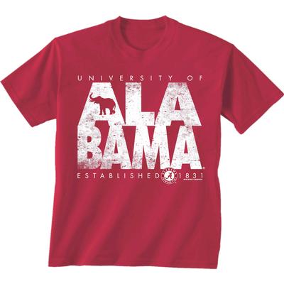 Alabama Stack Short Sleeve Tee Shirt