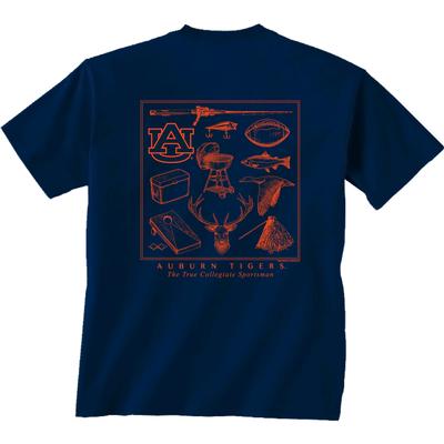 Auburn Sportsman Montage Comfort Colors Tee