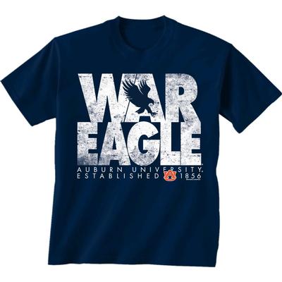 Auburn War Eagle with University Established Date Short Sleeve Tee